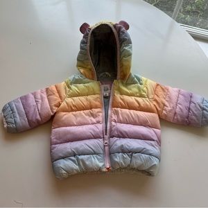 Baby Gap Puffer Jacket, 6-12 mos. Ombre Pastel
